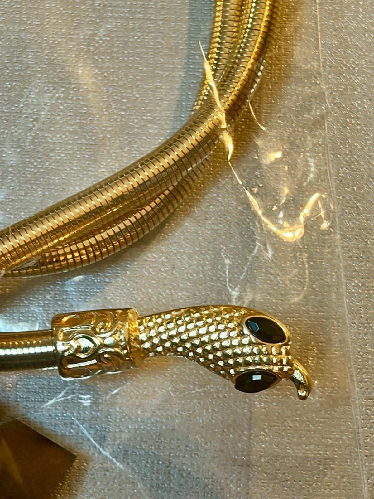 Adjustable Snake Necklace in Gold tone - Thumbnail 2