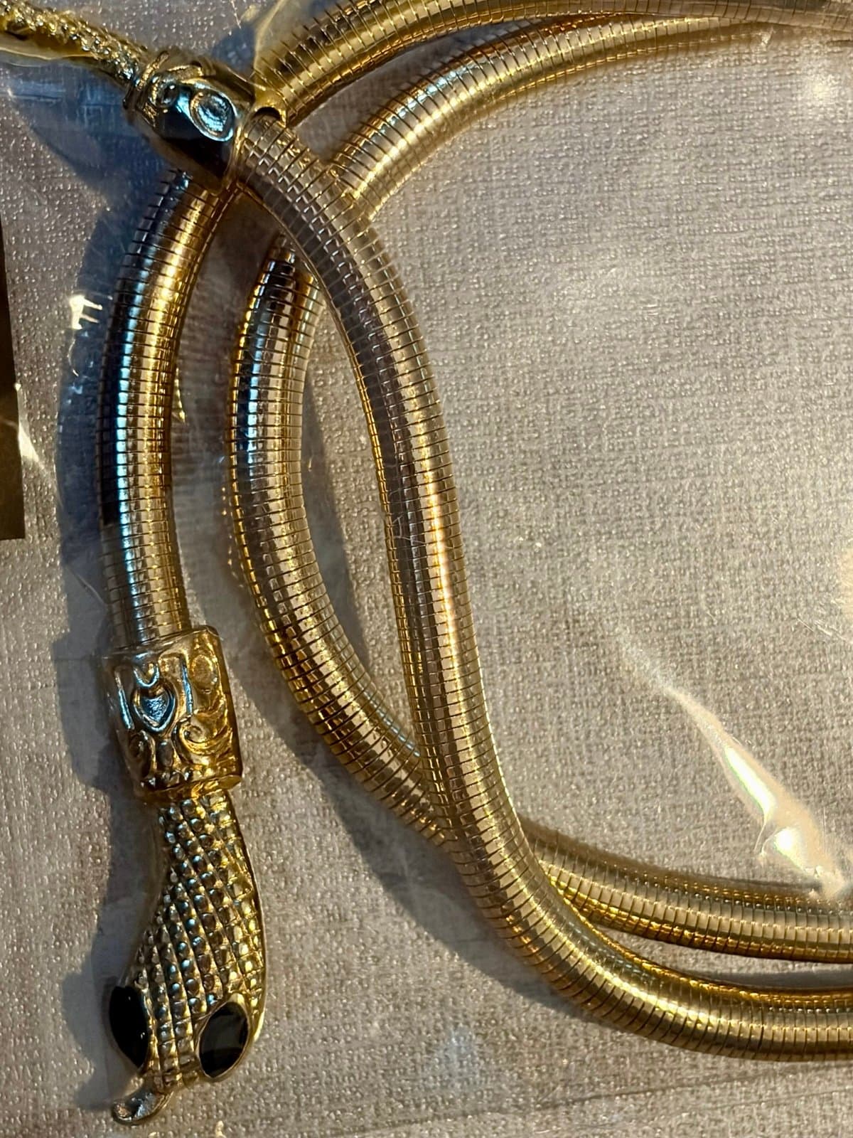 Adjustable Snake Necklace in Gold tone - Thumbnail 6