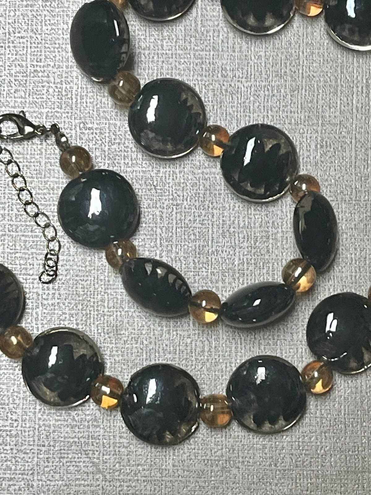 New in Bag, Glass Beaded Necklace - Thumbnail 2