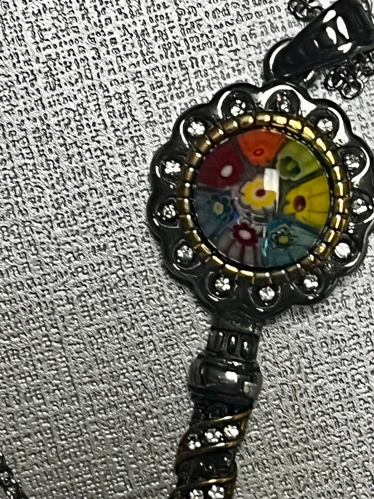 NWT, Murino Style/Australian Crystal Key Necklace - Thumbnail 5