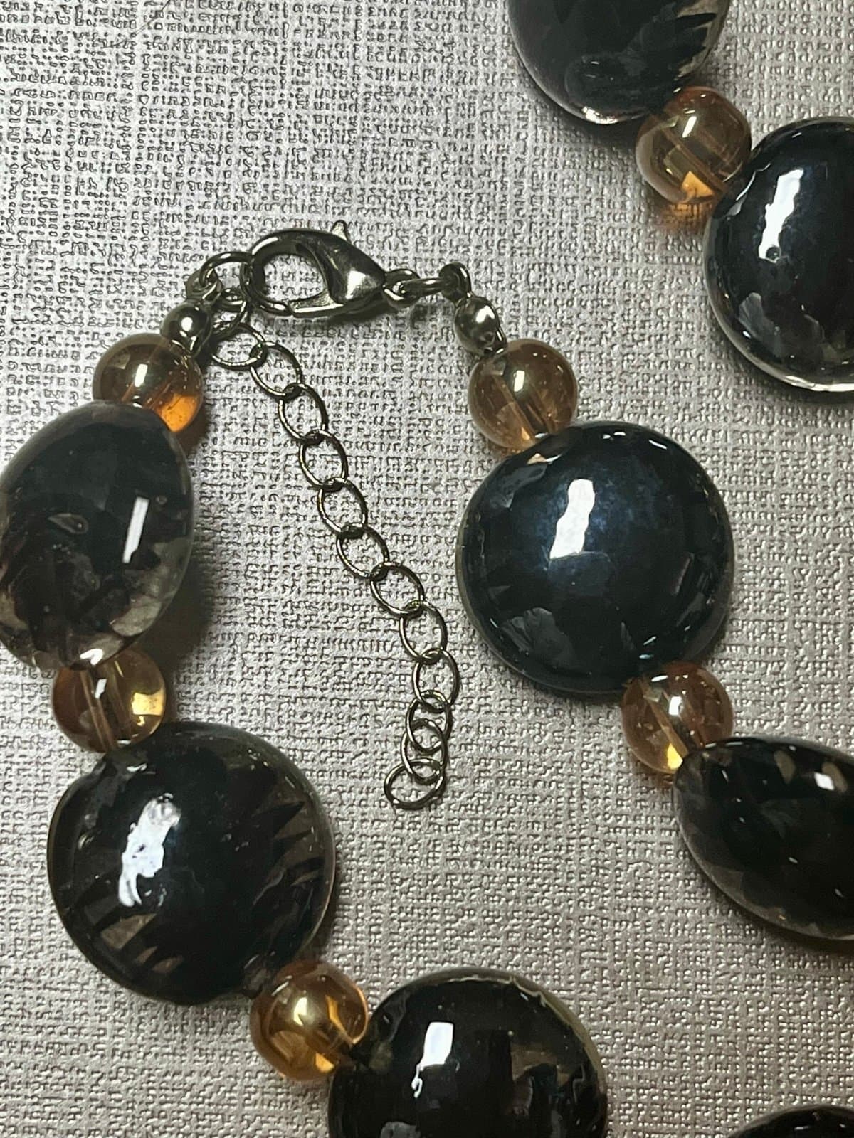 New in Bag, Glass Beaded Necklace - Thumbnail 4