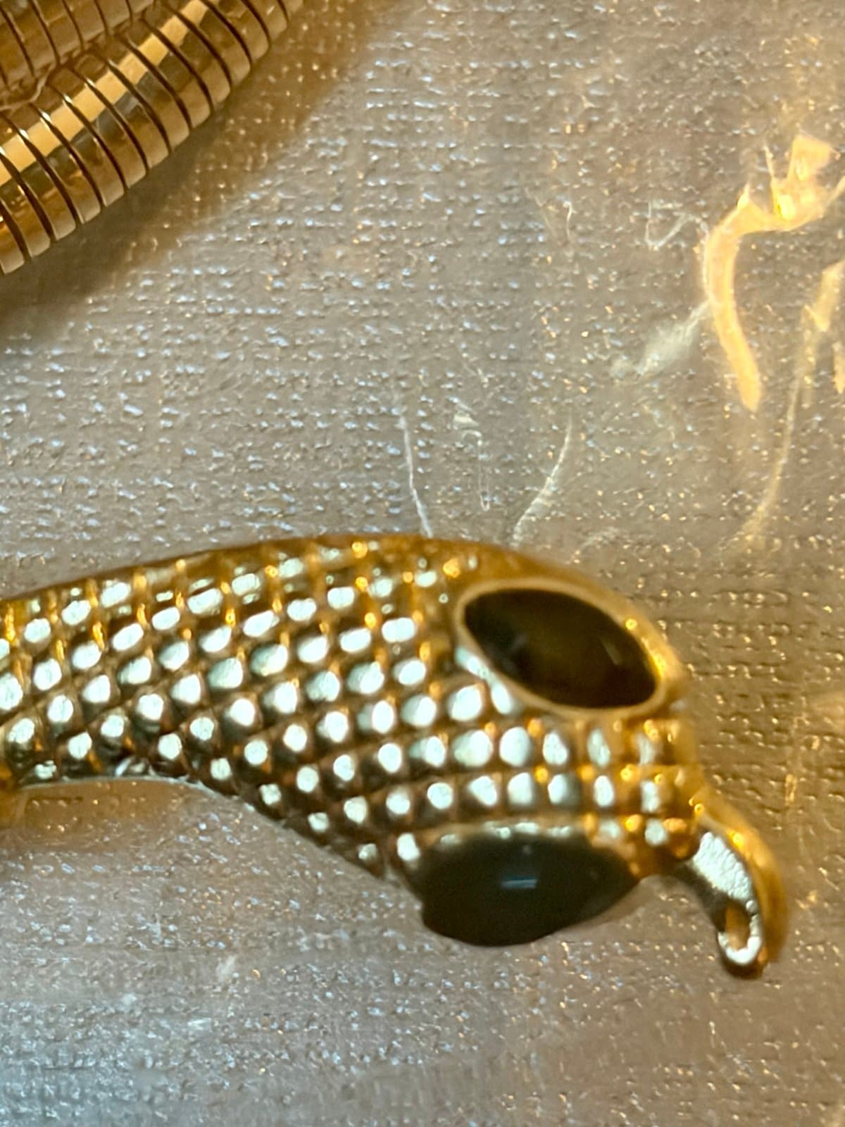 Adjustable Snake Necklace in Gold tone - Thumbnail 3