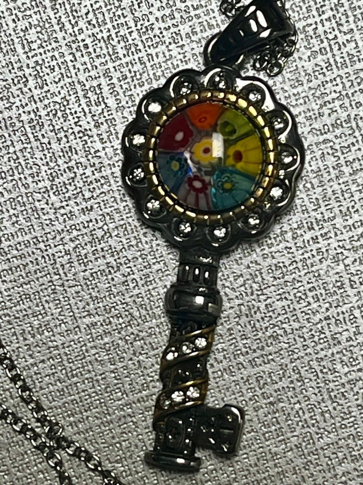 NWT, Murino Style/Australian Crystal Key Necklace - Thumbnail 6