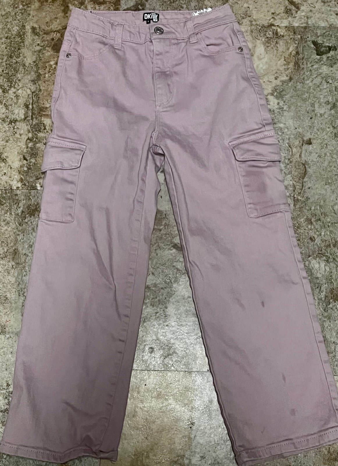 Girls DNKY Pink Denim Jeans, 8 - Image 1