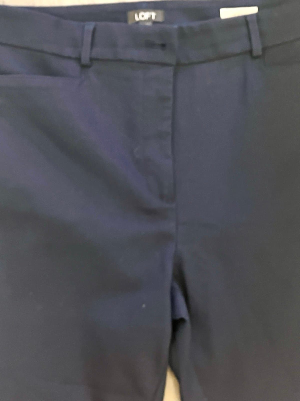 Loft Navy Dress Pant size 12 - Thumbnail 2