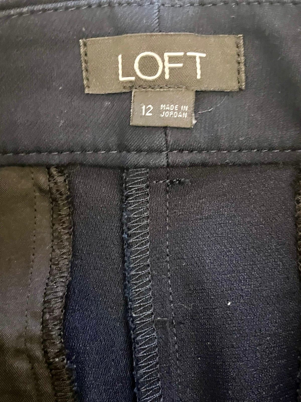 Loft Navy Dress Pant size 12 - Thumbnail 3