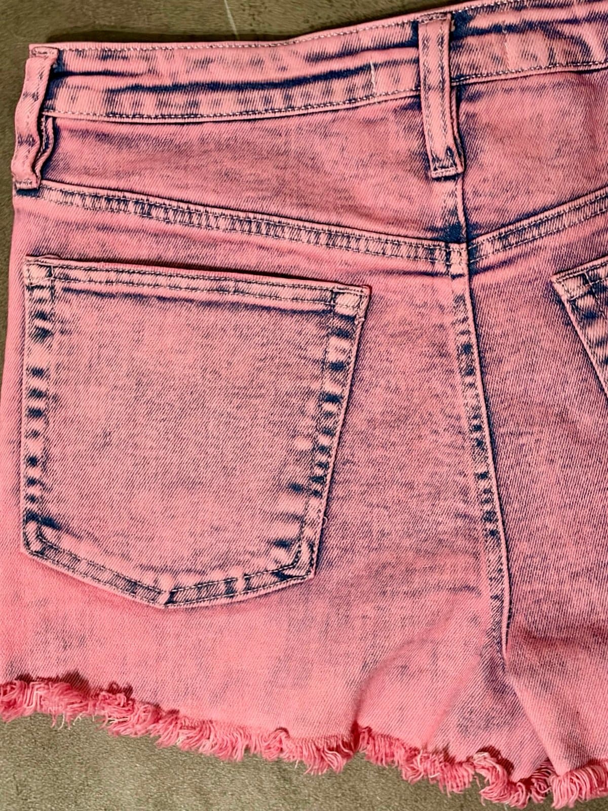 Women’s Pink Denim Madden NYC Shorts 9 - Thumbnail 5