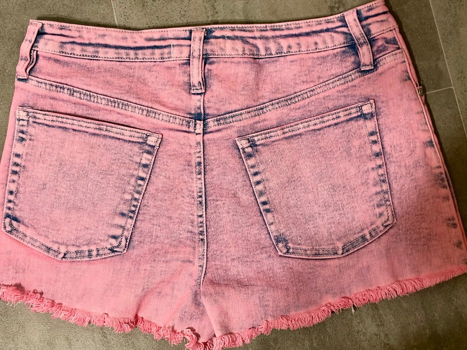 Women’s Pink Denim Madden NYC Shorts 9 - Thumbnail 4