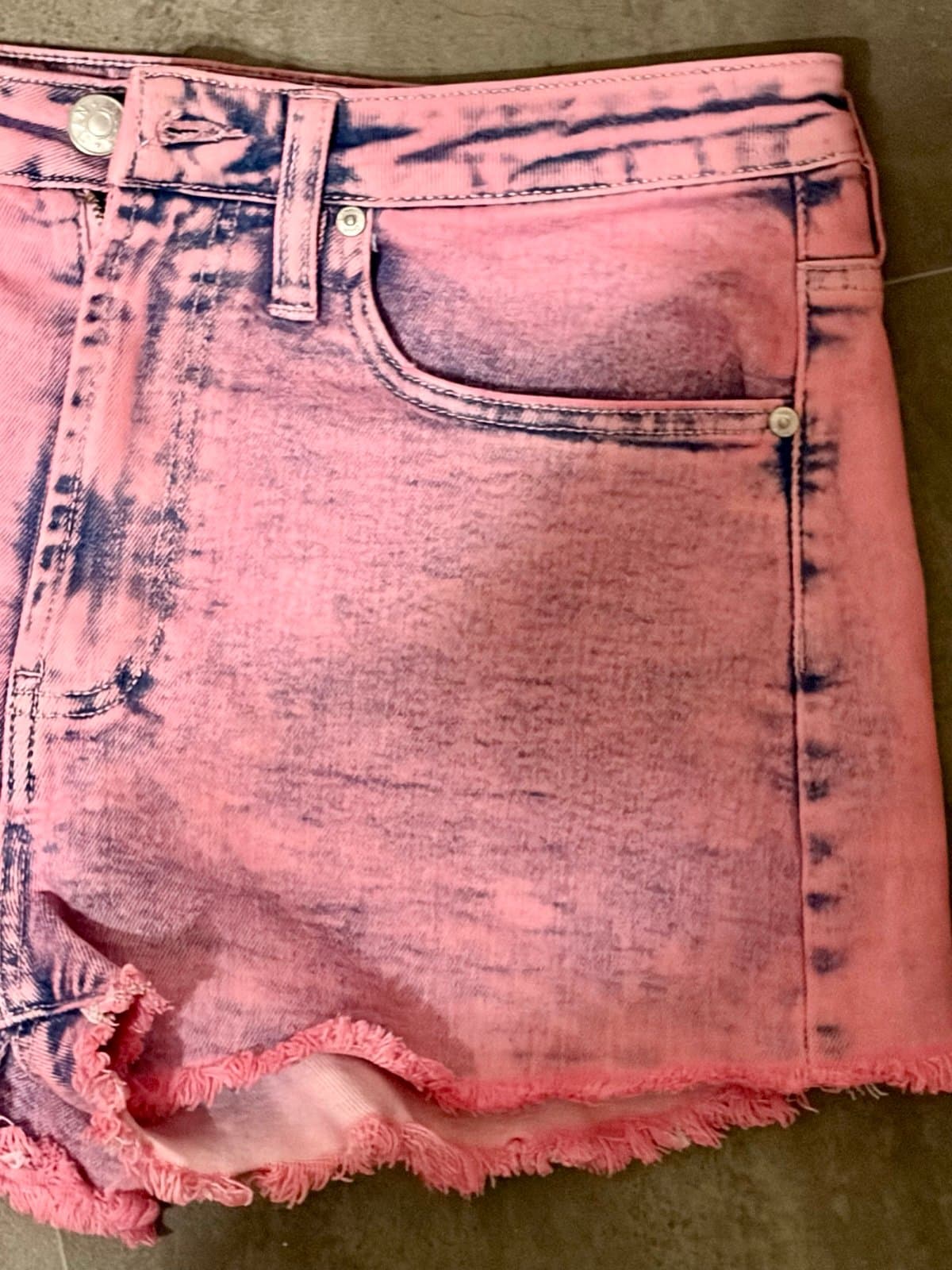 Women’s Pink Denim Madden NYC Shorts 9 - Thumbnail 3