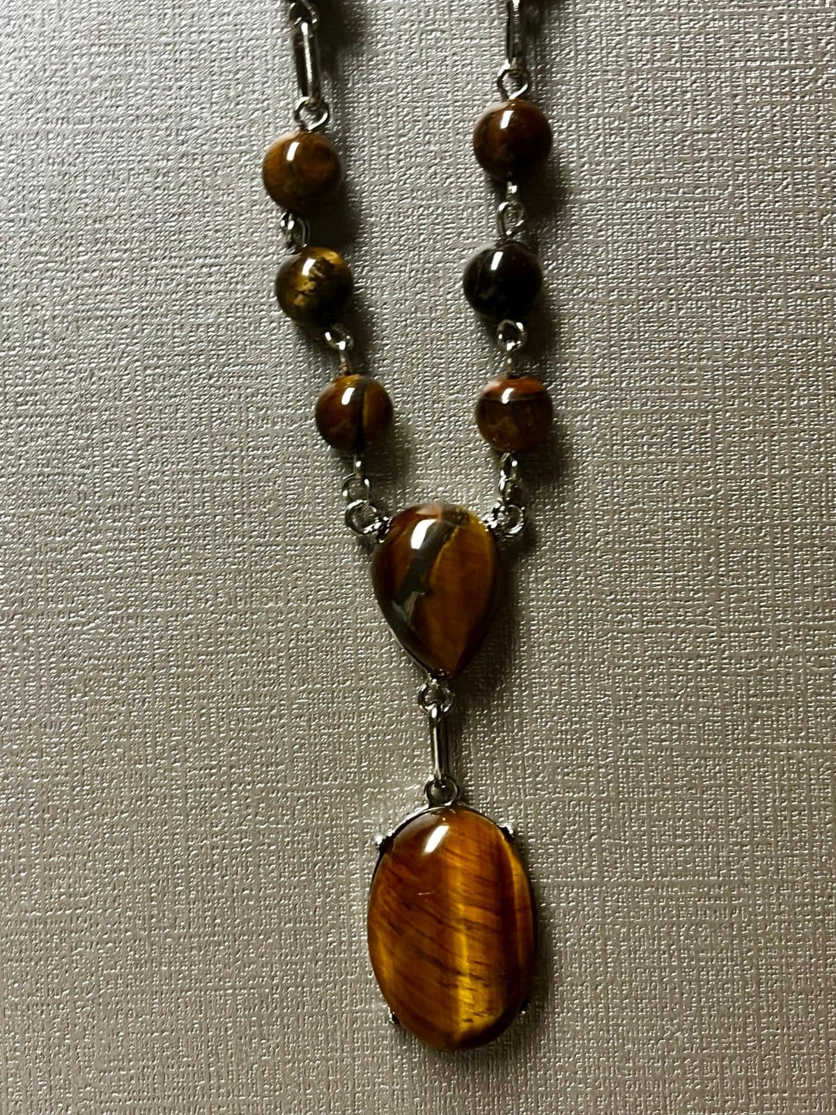 NWT, Yellow Tigers Eye Necklace - Image 1
