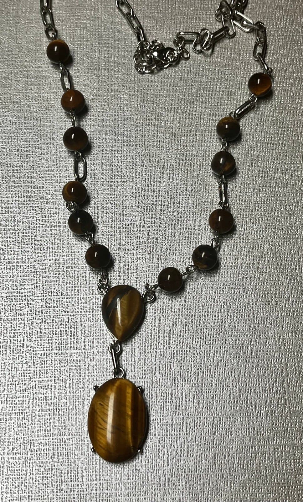NWT, Yellow Tigers Eye Necklace - Thumbnail 4