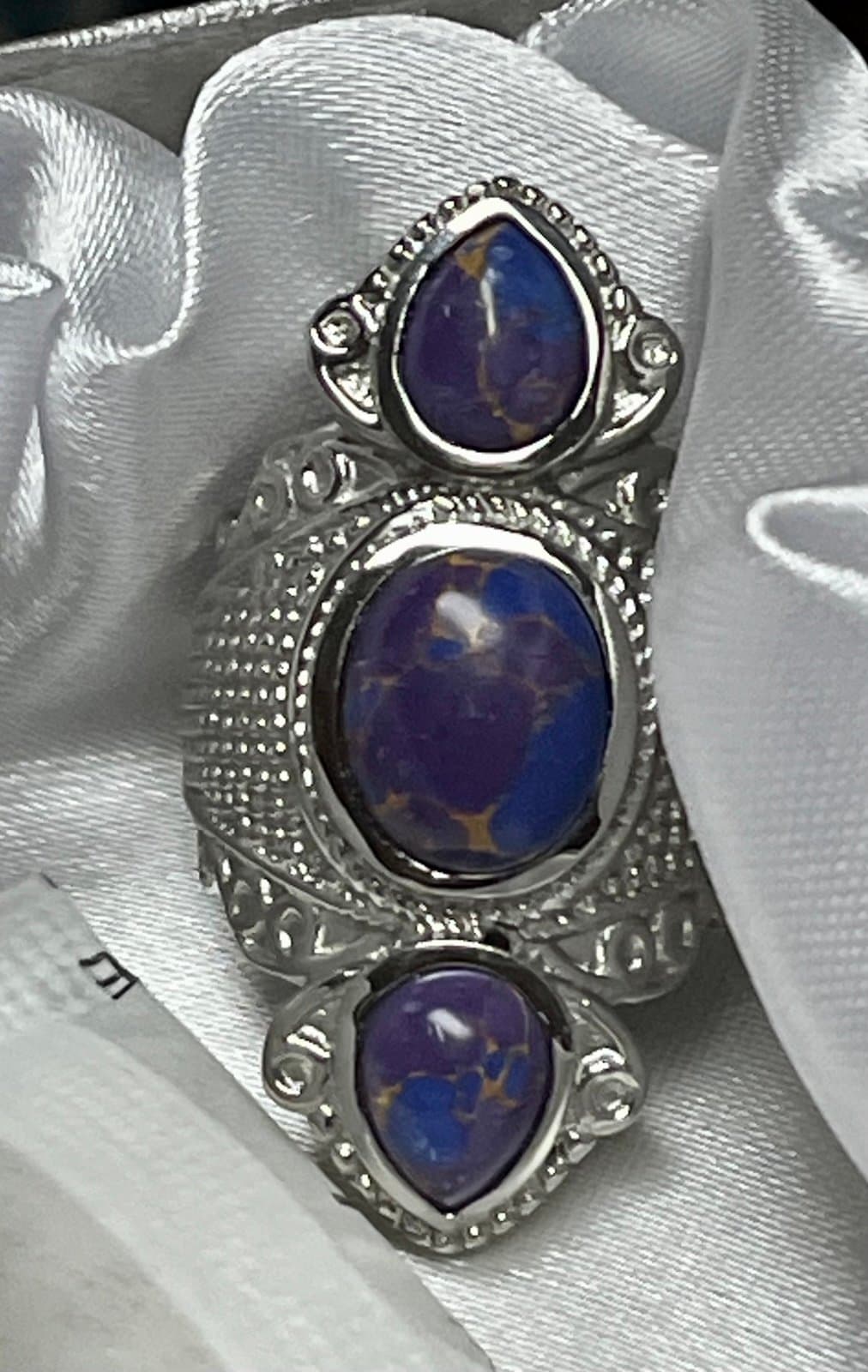 NWT, Purple Turquoise Ring, size 7 - Thumbnail 2