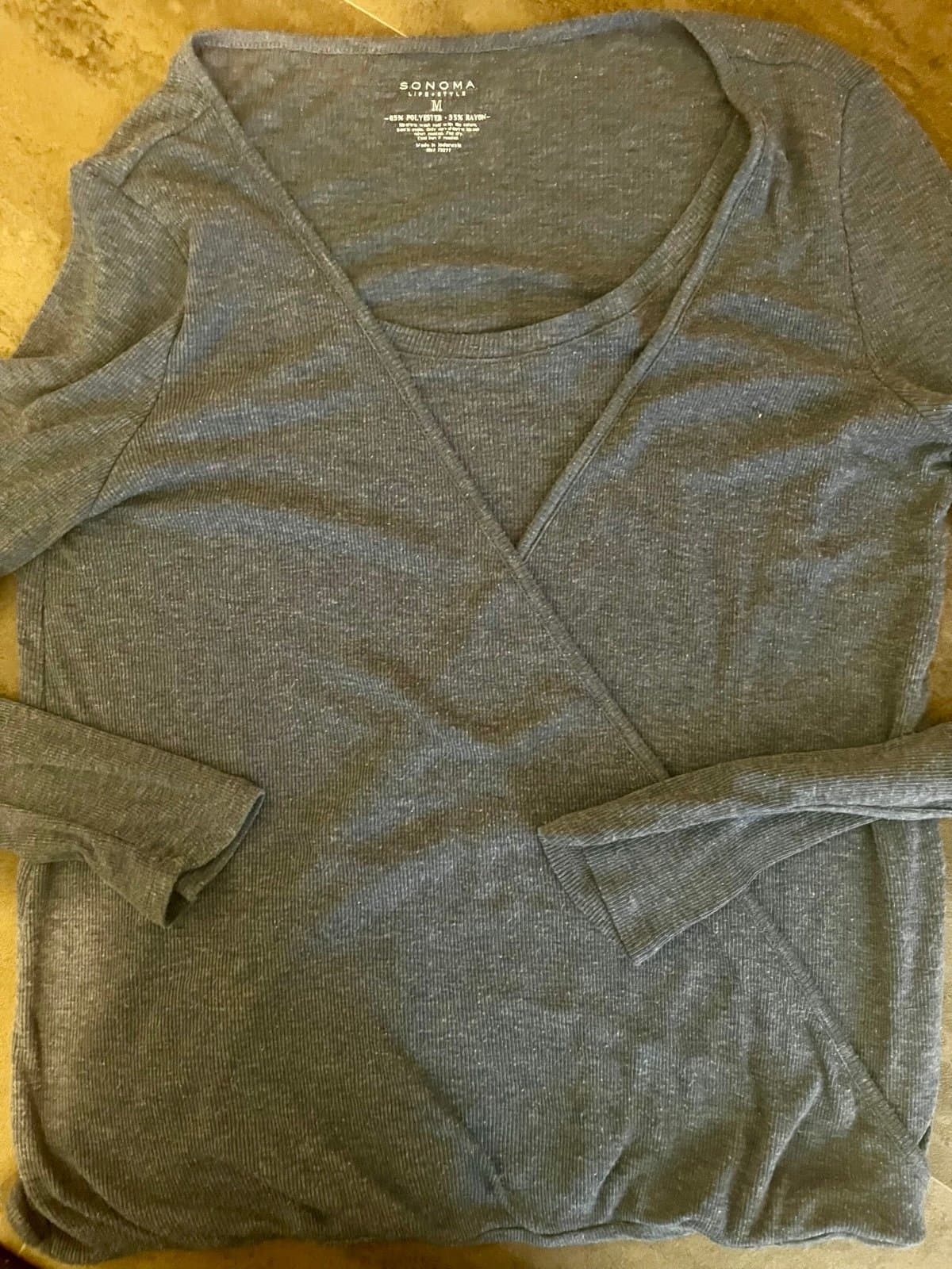 Sonoma Long Sleeve Top, size M - Image 1