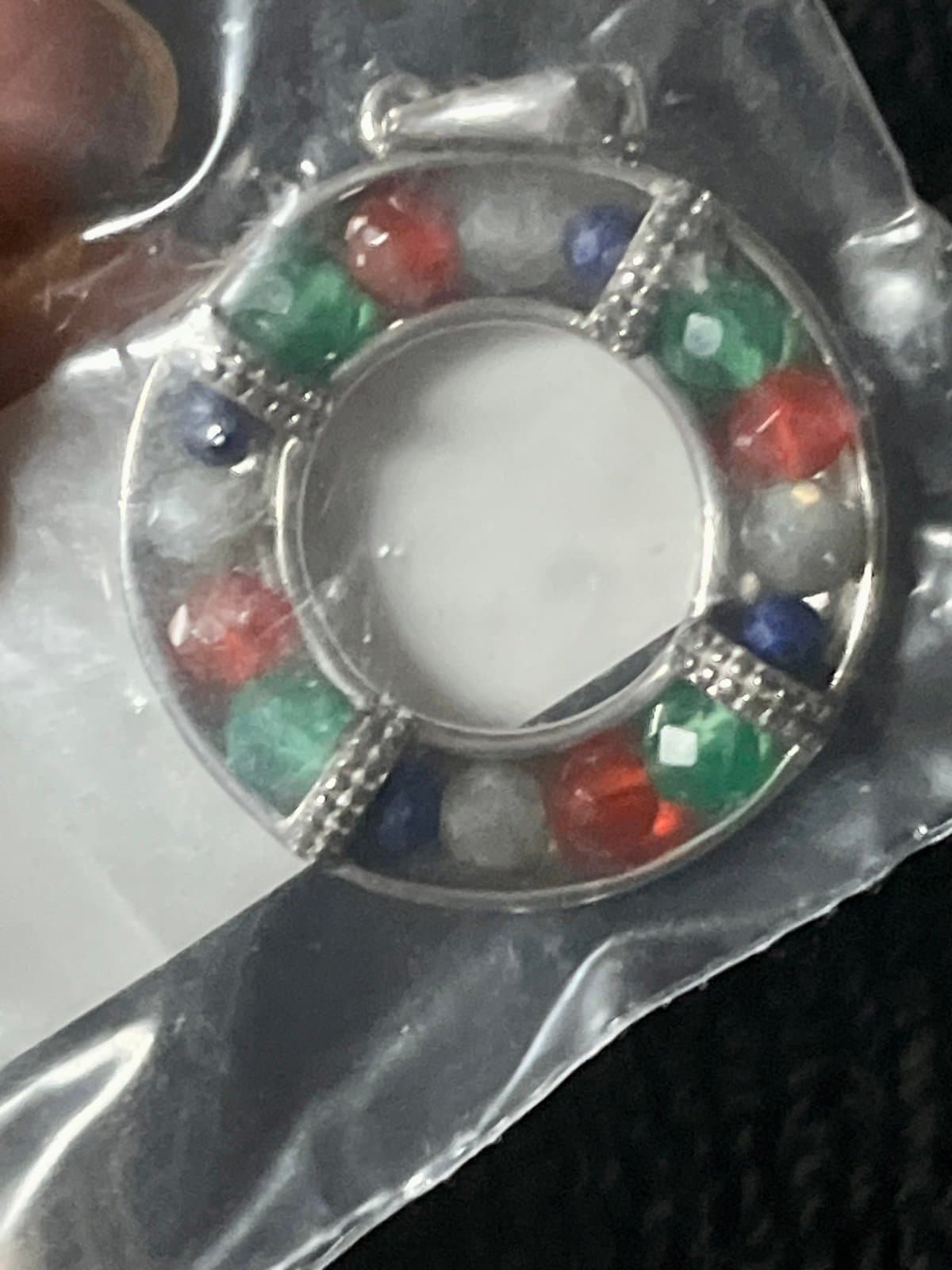 Multi-gemstone Sterling Silver Pendant - Thumbnail 4