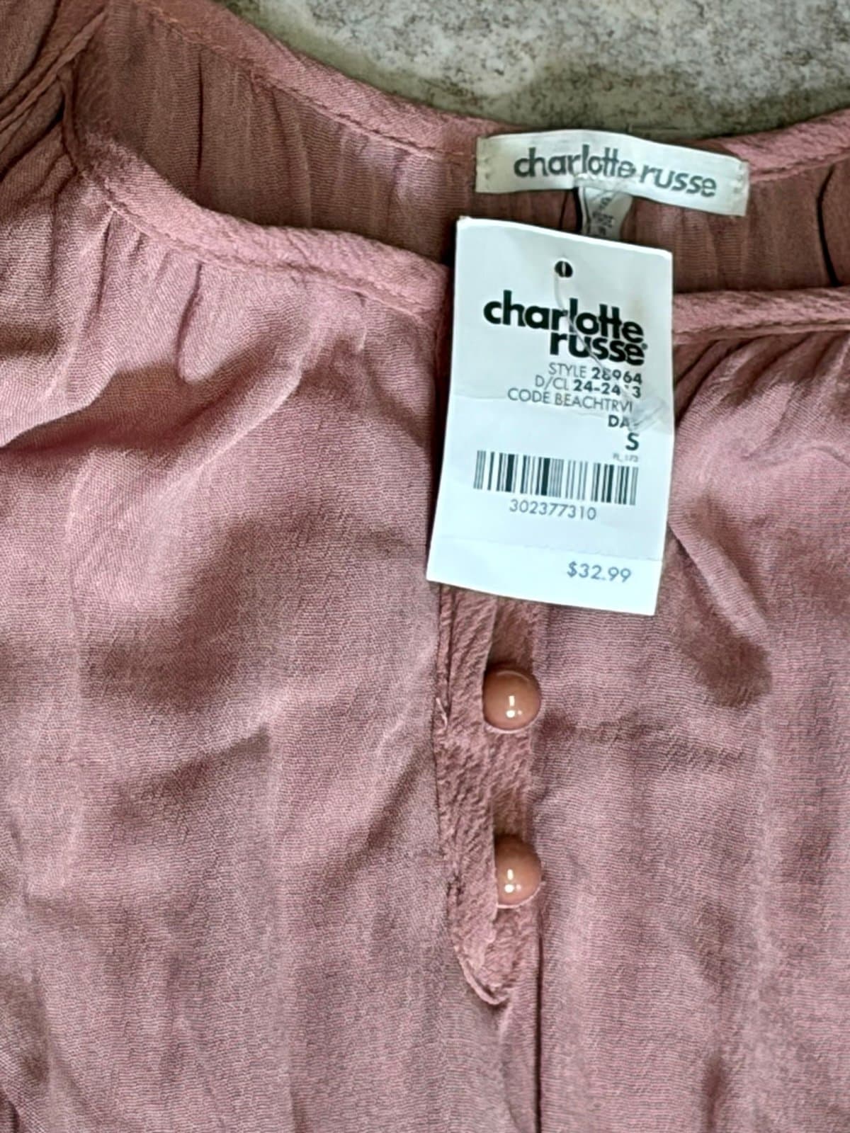 NWT, Charlotte Russe Romper S - Thumbnail 2