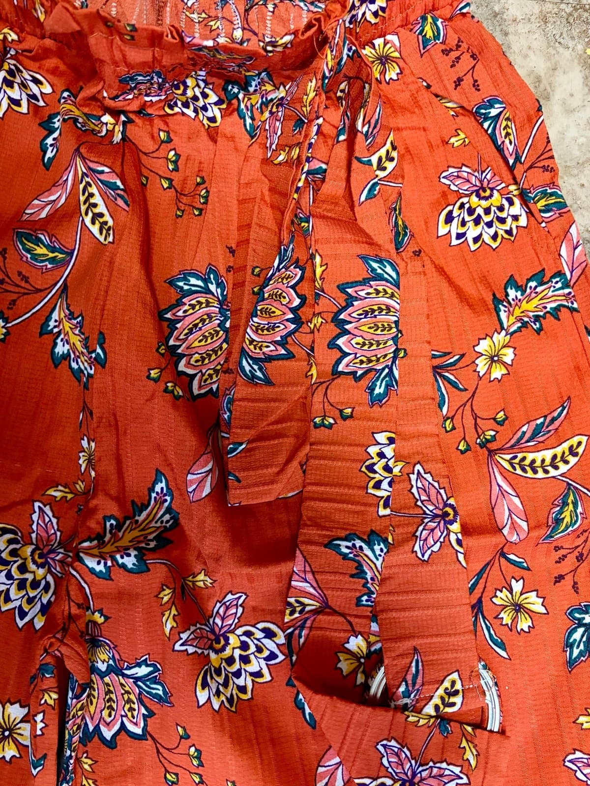 NWT, Floral Wide leg pant - Thumbnail 7