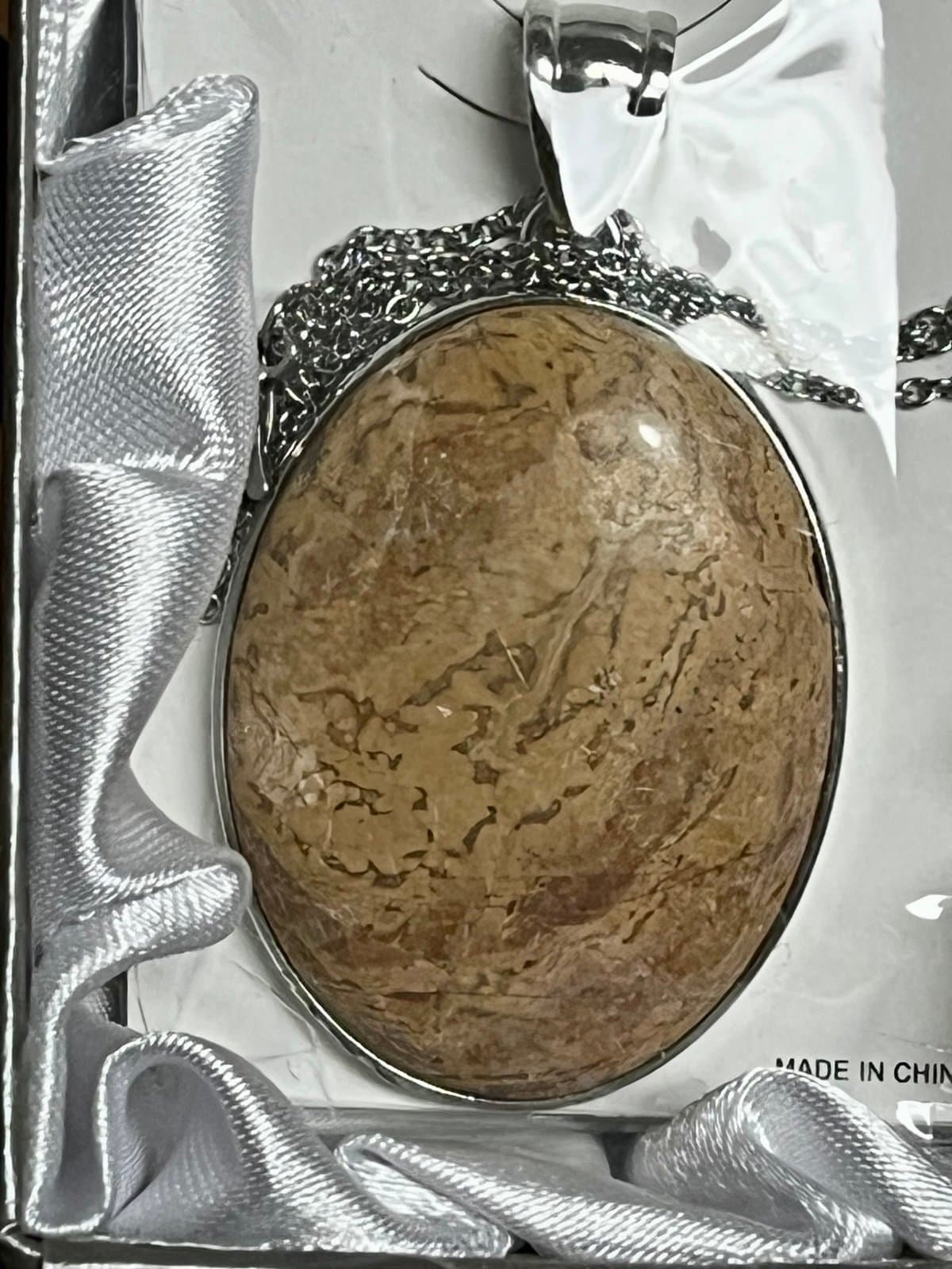NWT, Coconut Stone Necklace - Image 1