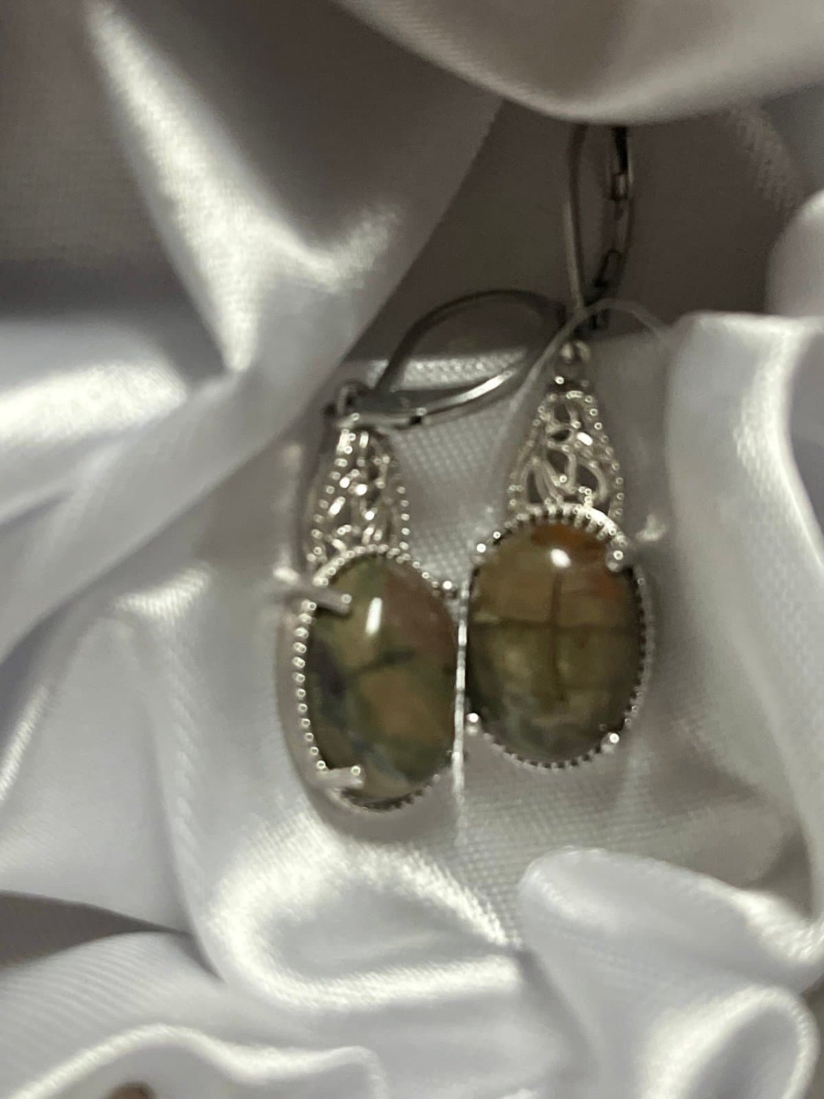 NWT, Jasper Gemstone Earings - Thumbnail 4