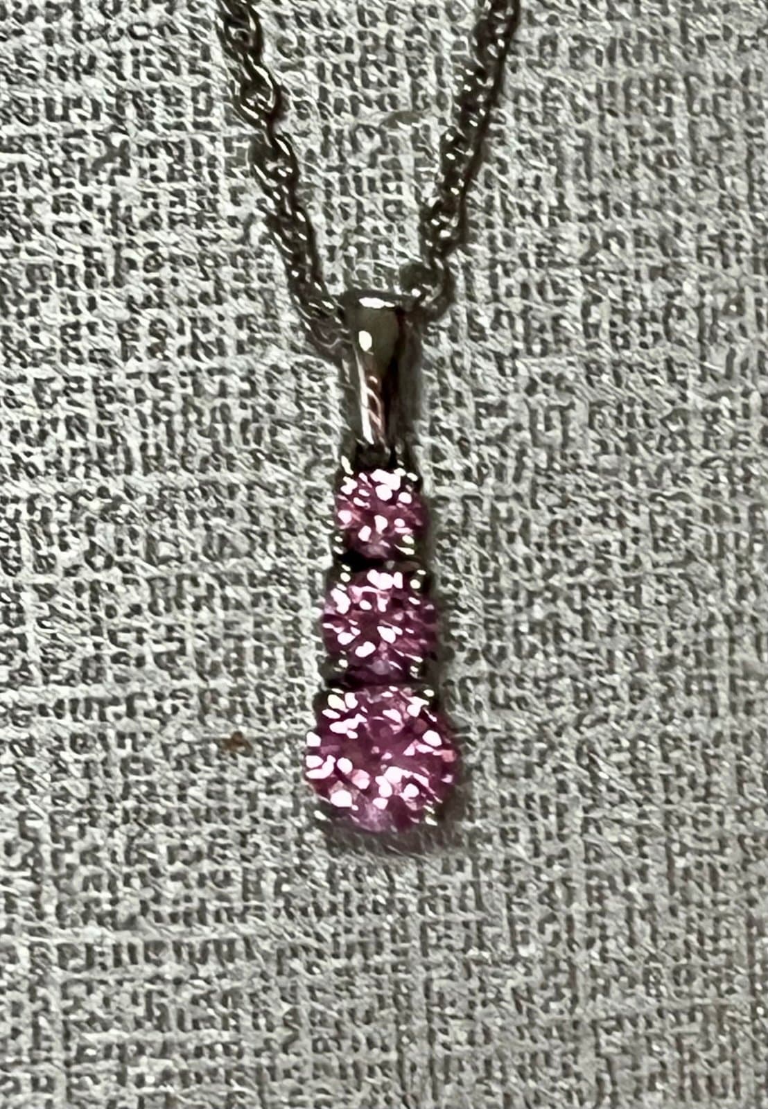 Set of 2 Gemstone Necklaces Sterling Silver - Thumbnail 2