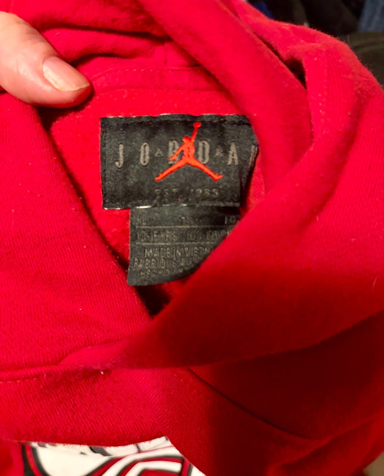 Boys Jordan Hoodie size xl size 10 - Thumbnail 4