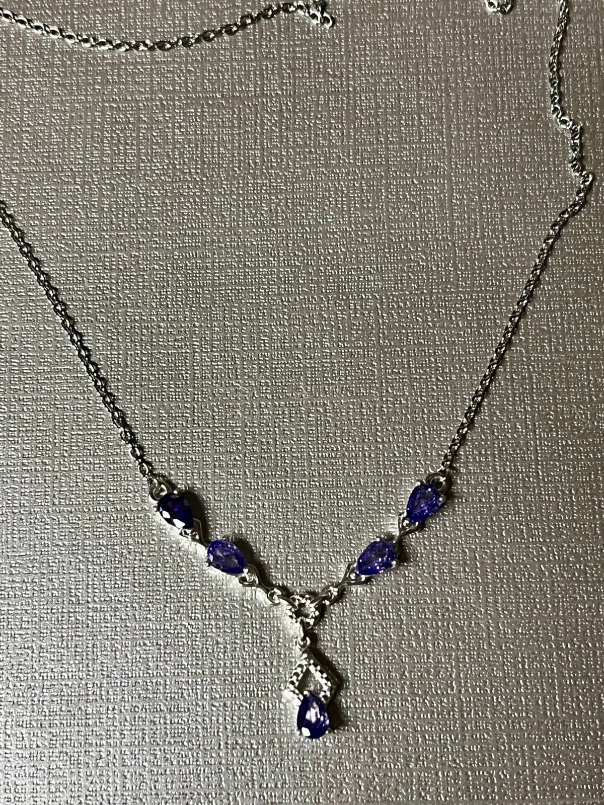 Set of 2 Gemstone Necklaces Sterling Silver - Thumbnail 6
