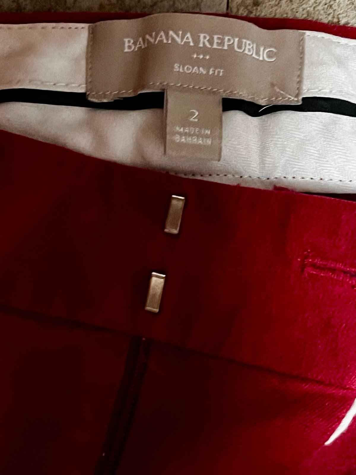 Banana Republic Red Jeans, size 2 - Thumbnail 3