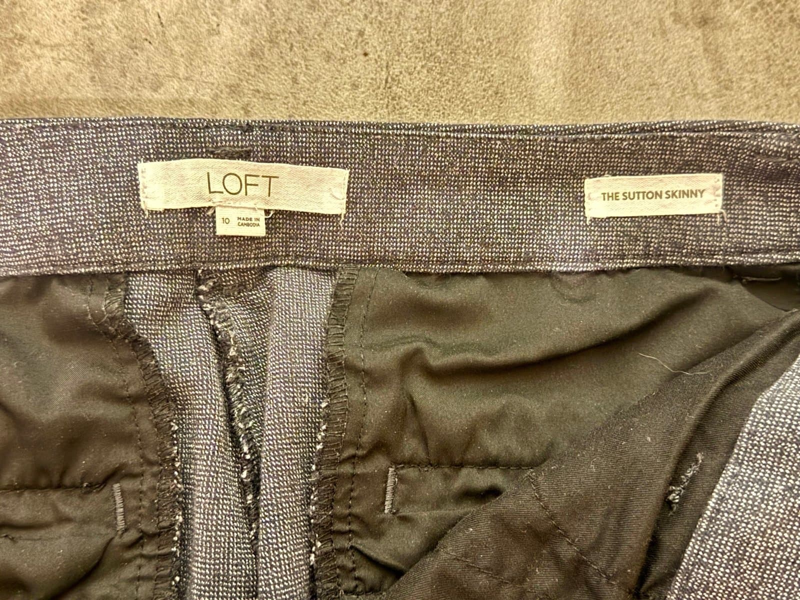 Loft, skinny Stretch Pants, size 10 - Thumbnail 3