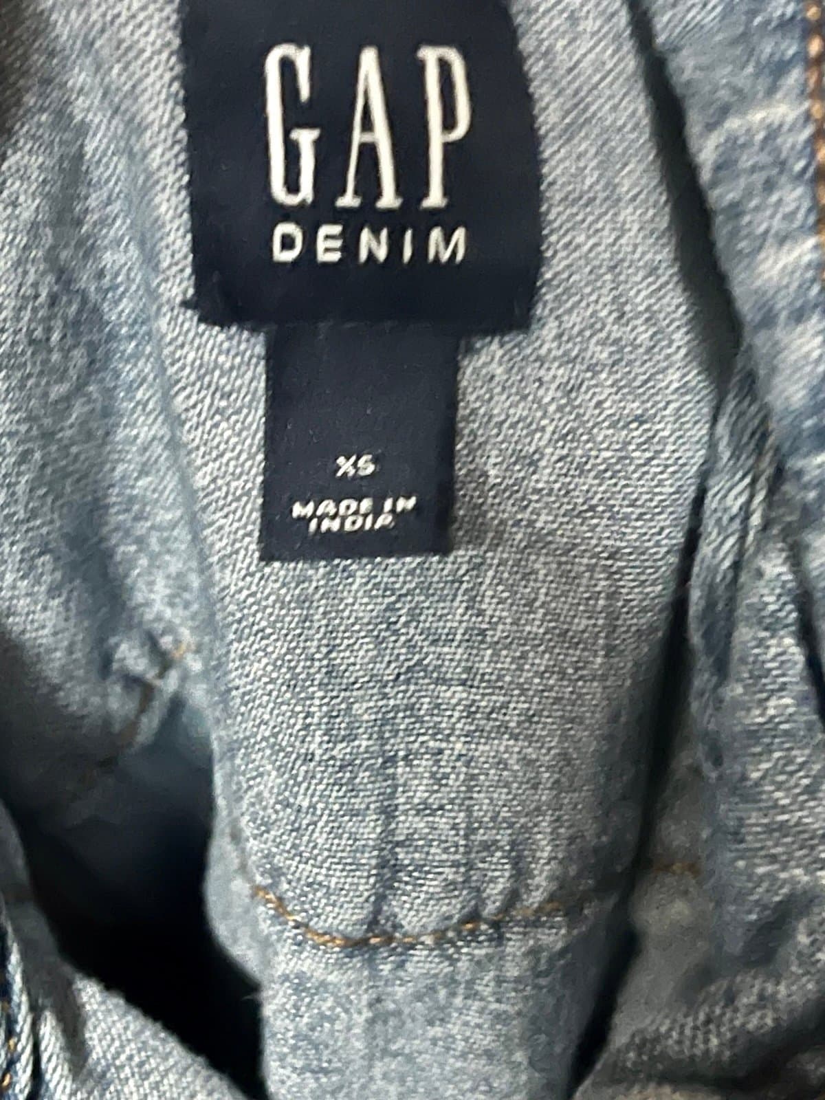 Girls Gap Denim Dress, 4/5 - Thumbnail 3