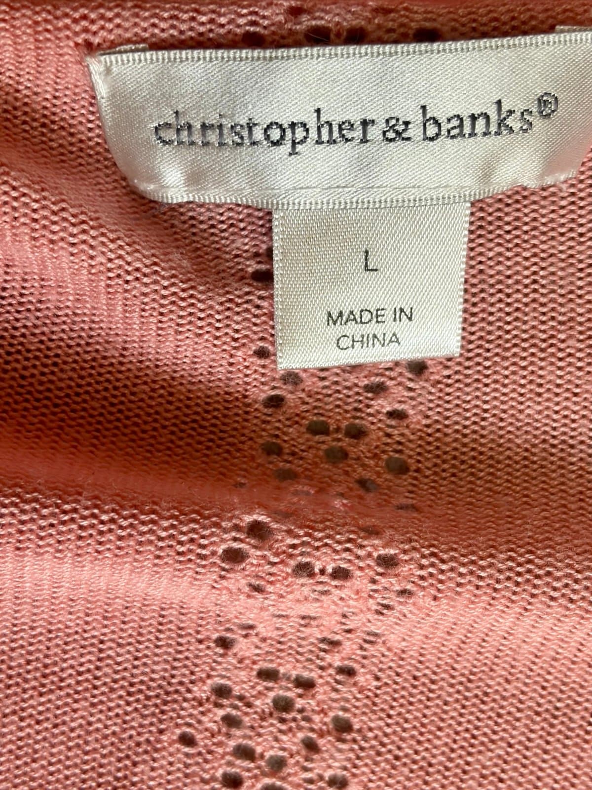 Christopher Banks Knit Cardigan, size LG - Thumbnail 3