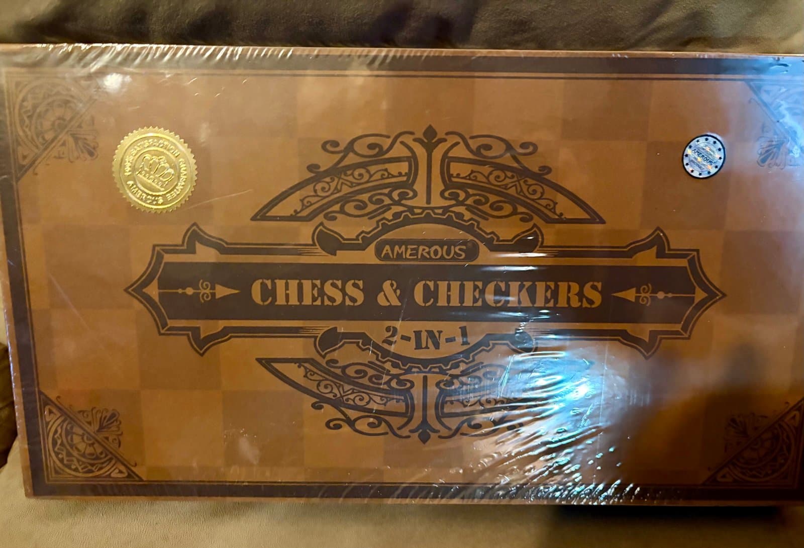 Never opened Chess and Checkers Set - Image 1