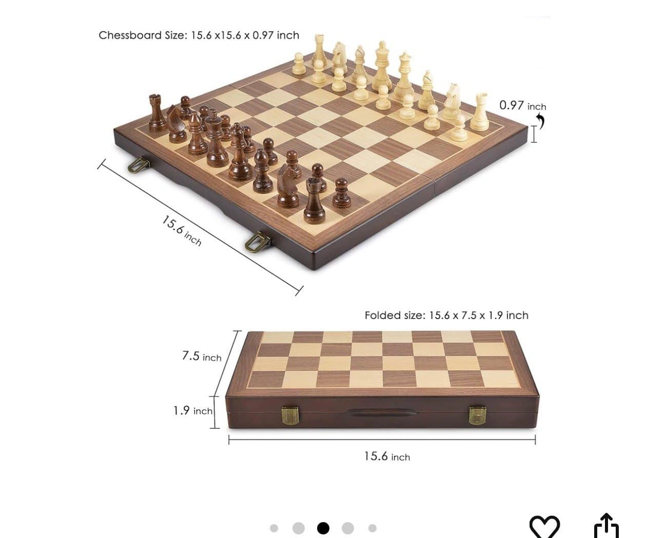 Never opened Chess and Checkers Set - Thumbnail 6
