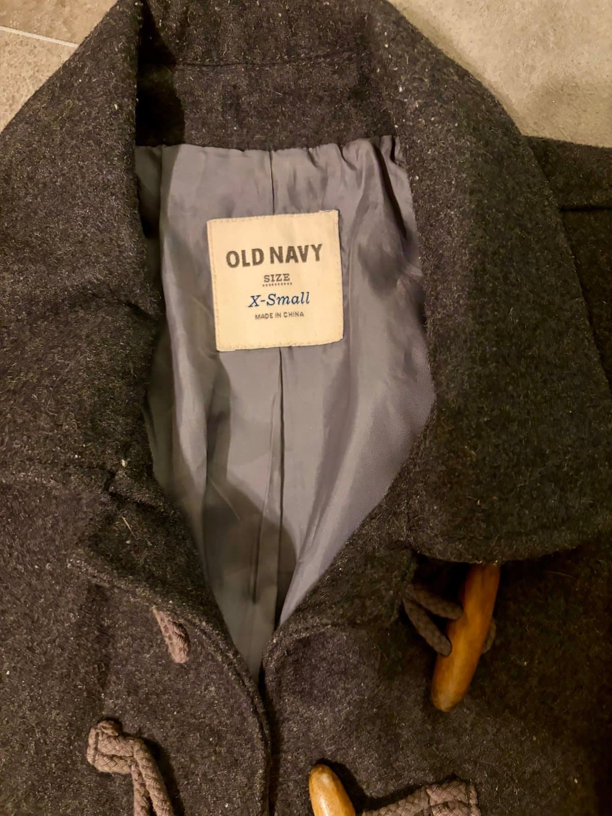 Old Navy Heather Grey Peacoat size XS - Thumbnail 6