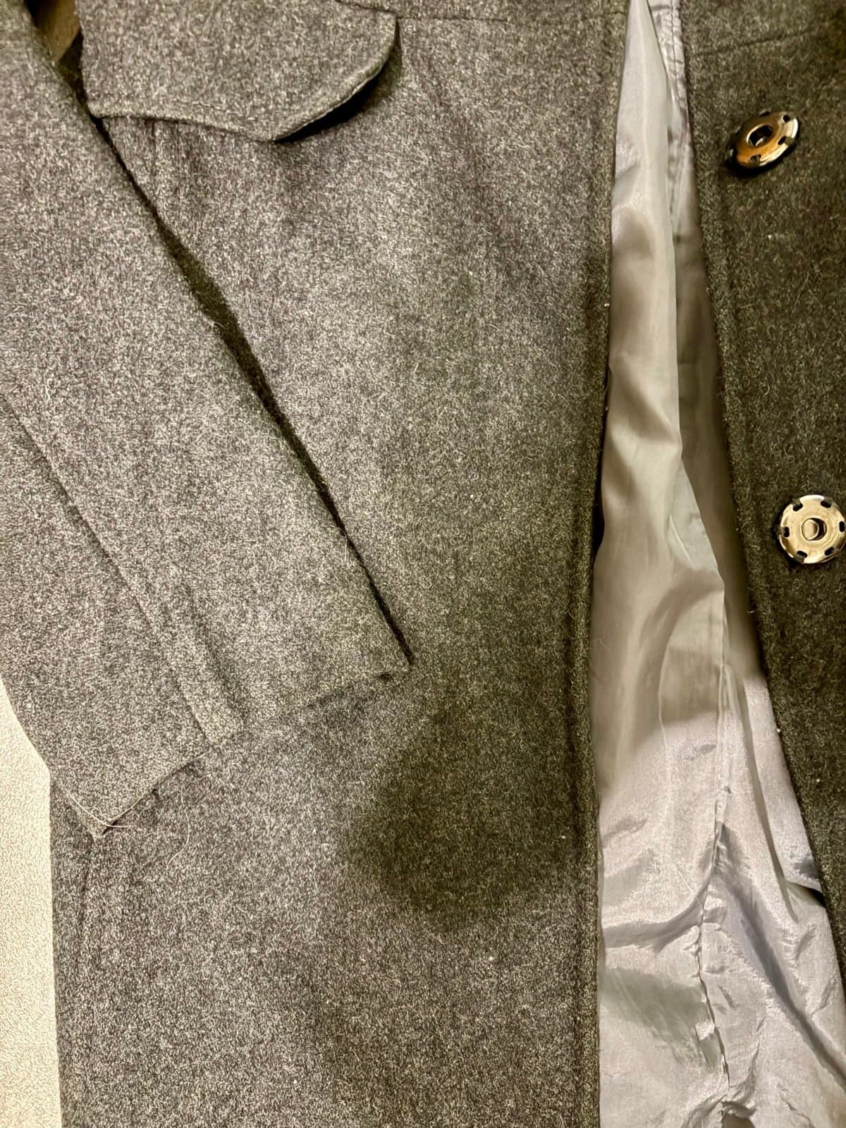 Old Navy Heather Grey Peacoat size XS - Thumbnail 9