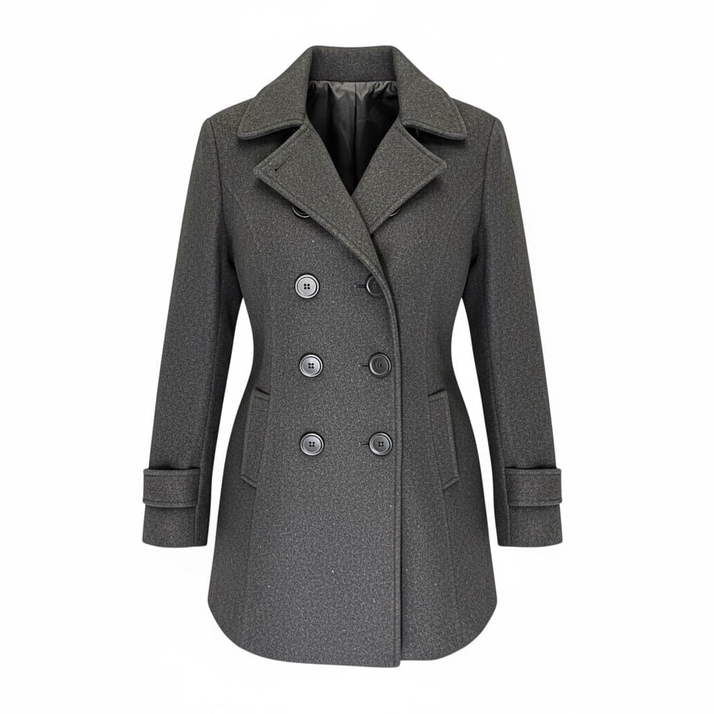 Old Navy Heather Grey Peacoat size XS - Thumbnail 4