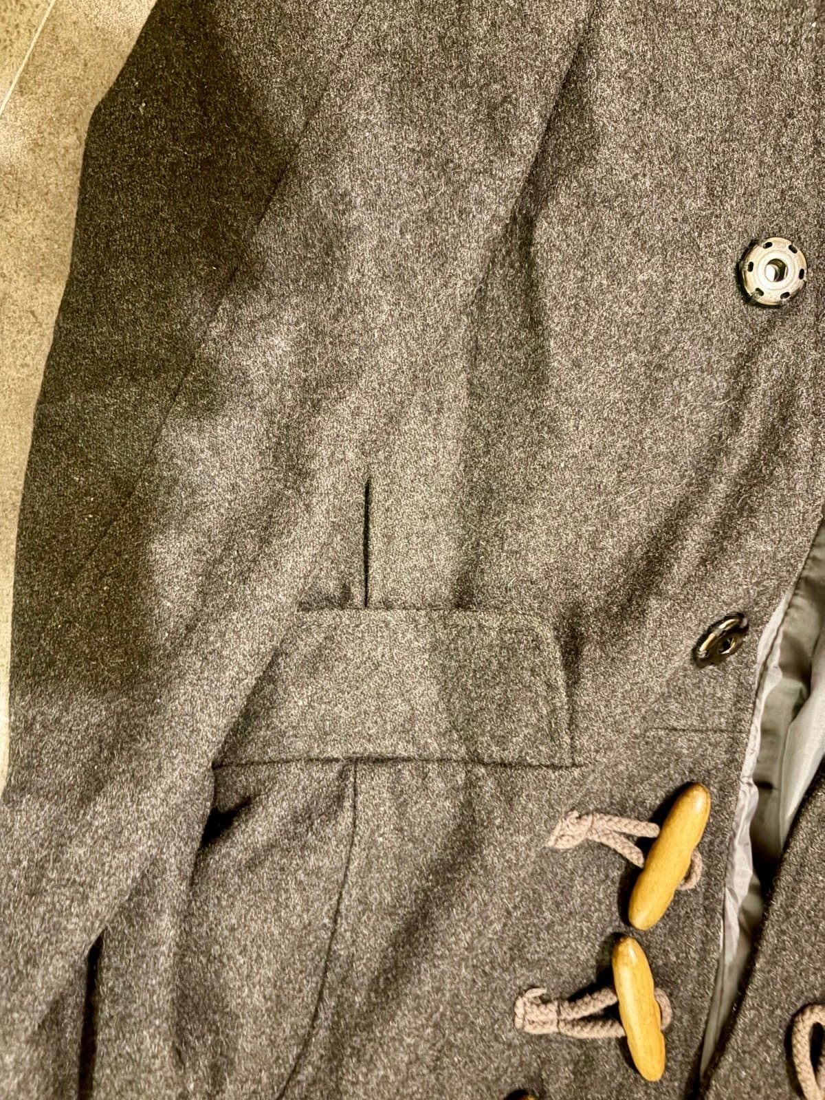 Old Navy Heather Grey Peacoat size XS - Thumbnail 7