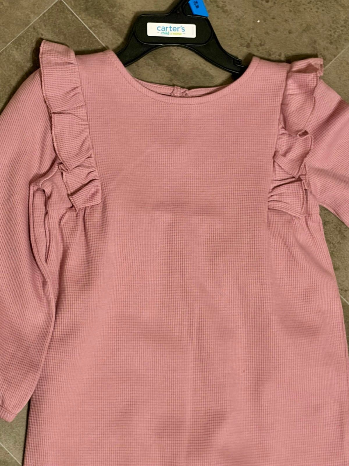 NWT, Carters Romper Pink 24 M - Thumbnail 2
