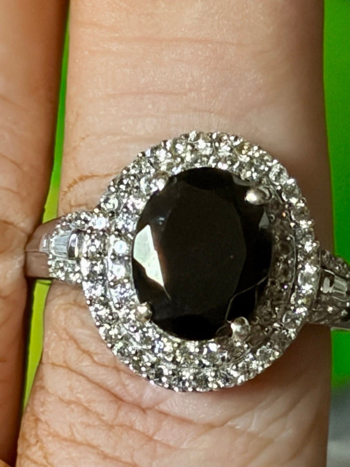 NWT, Shungite white Zircon Ring size 7 - Thumbnail 8