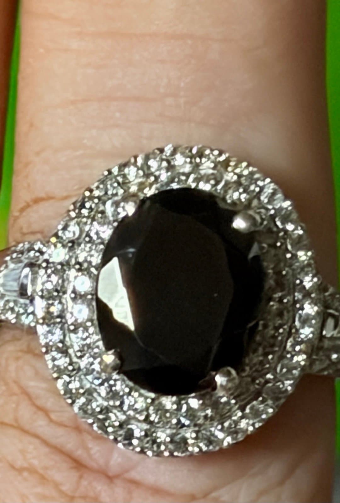 NWT, Shungite white Zircon Ring size 7 - Thumbnail 7