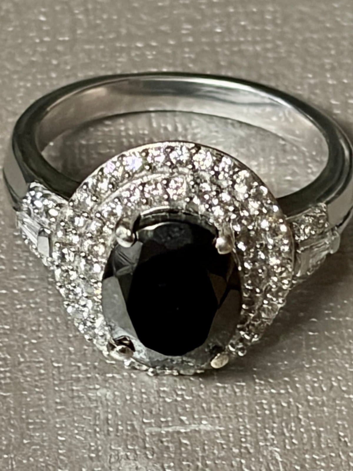 NWT, Shungite white Zircon Ring size 7 - Image 1