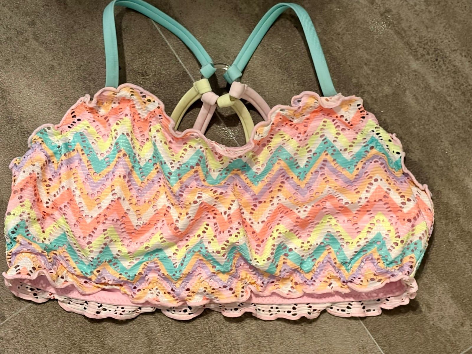 Girls 3 piece Swim Suit 10 Justice - Thumbnail 2