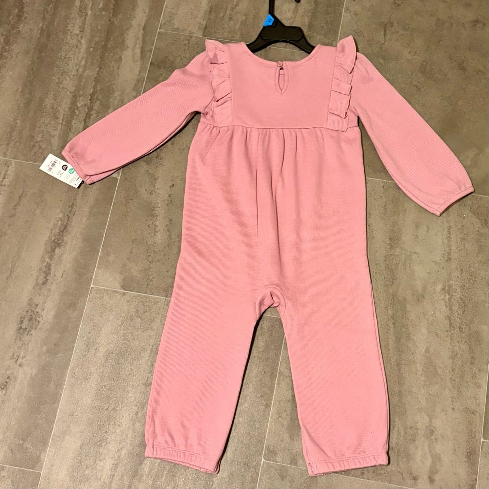 NWT, Carters Romper Pink 24 M - Thumbnail 8