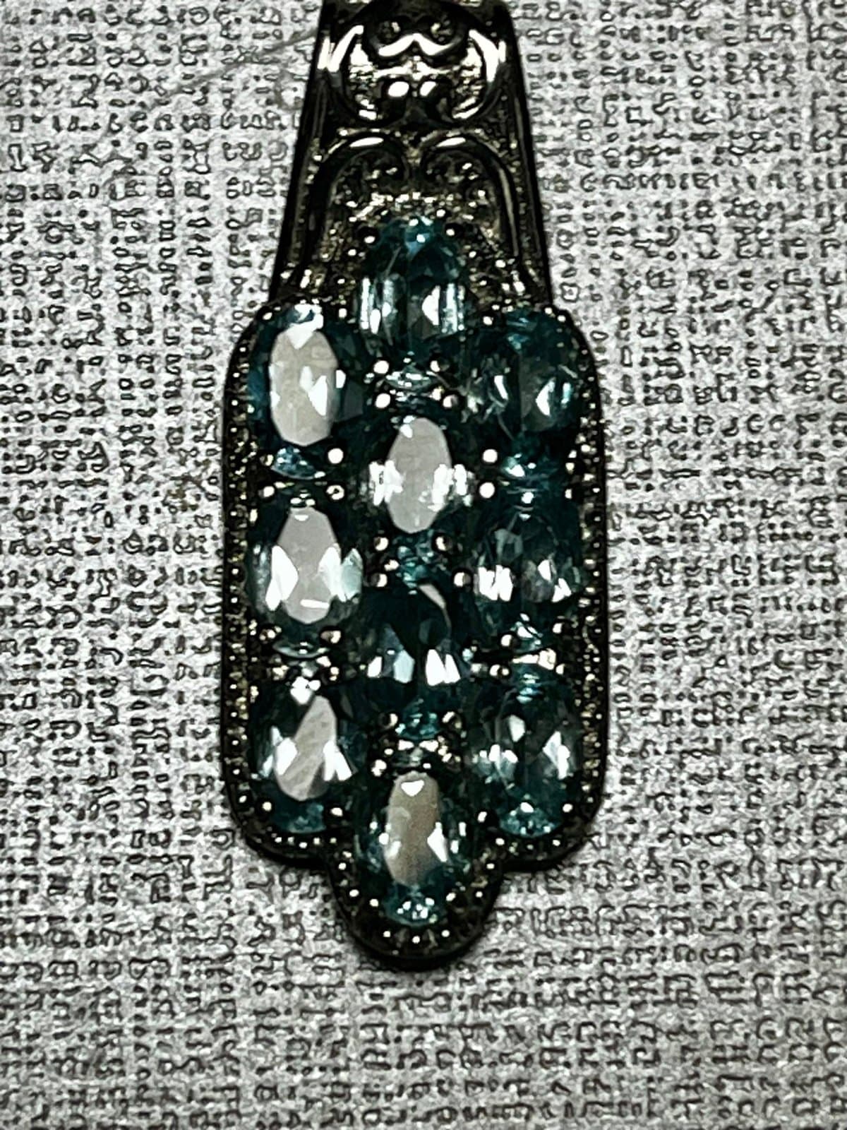 NWT, Sky Blue Topaz Necklace - Image 1