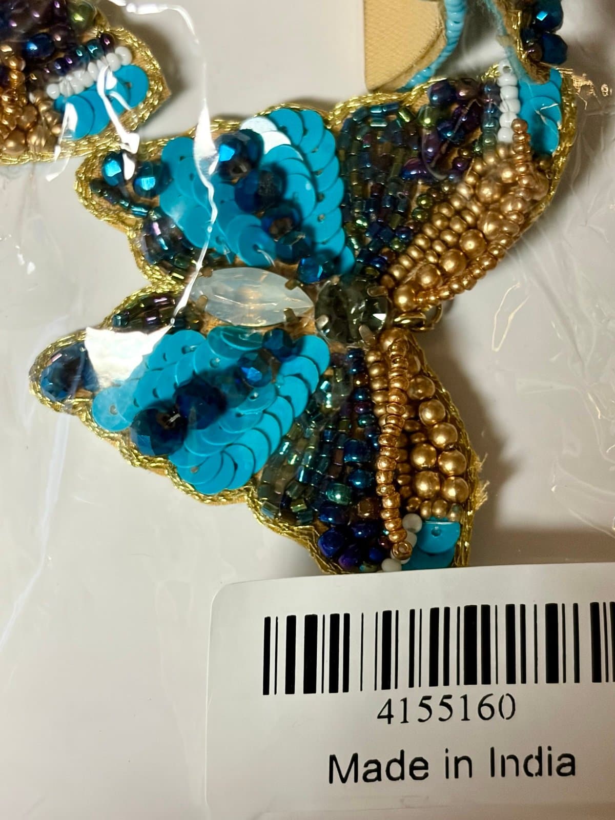 NWT, Butterfly Bead Bracelet Earrings Set - Thumbnail 4