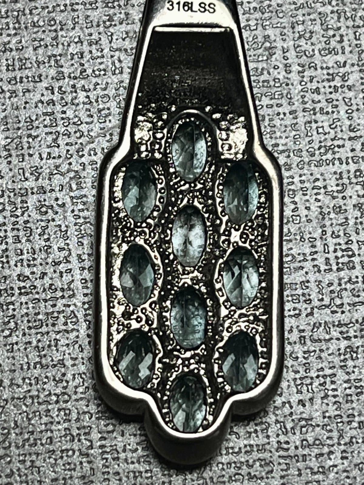 NWT, Sky Blue Topaz Necklace - Thumbnail 6