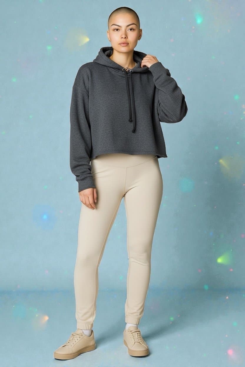 Women’s H & M cropped Hoodie, size M. - Thumbnail 3
