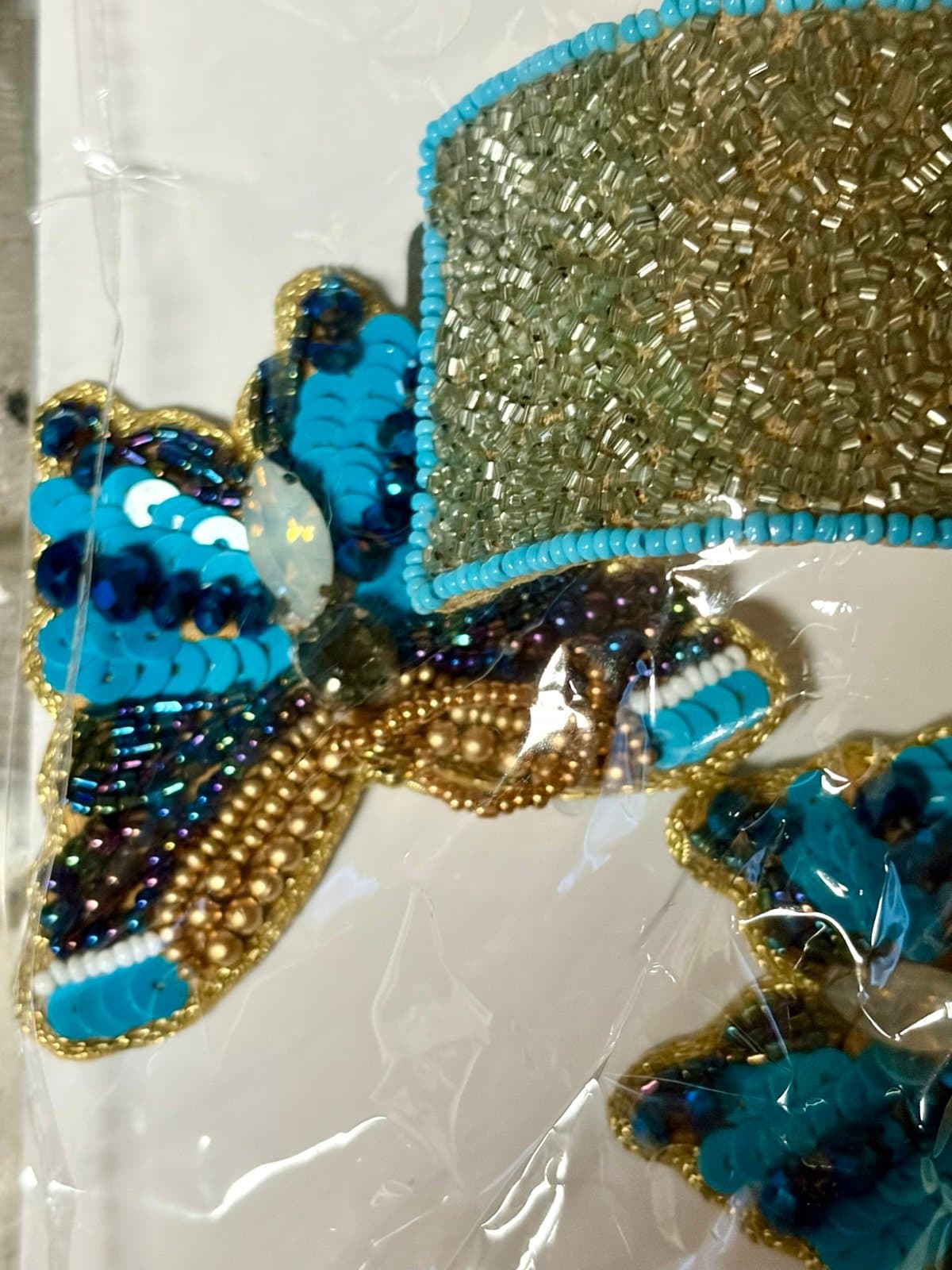 NWT, Butterfly Bead Bracelet Earrings Set - Thumbnail 5