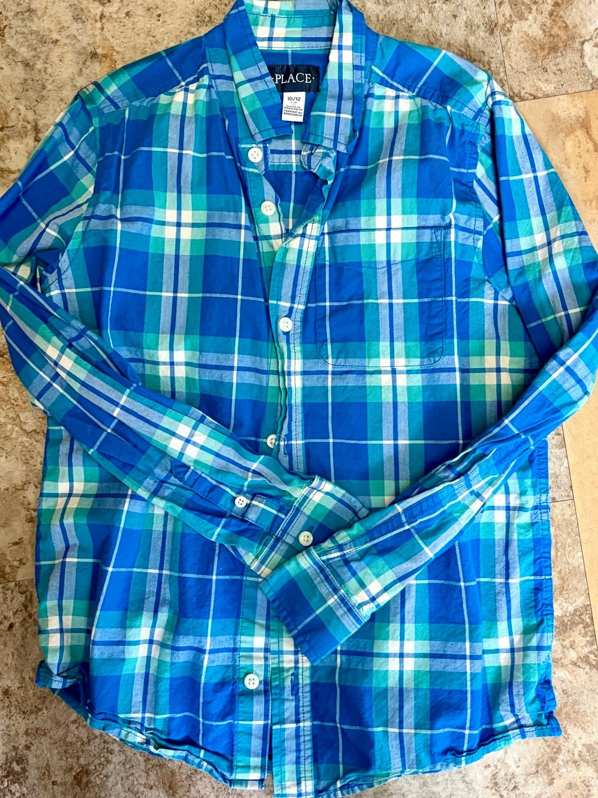 Boys Children’s Place Button up, 10/12 - Thumbnail 2