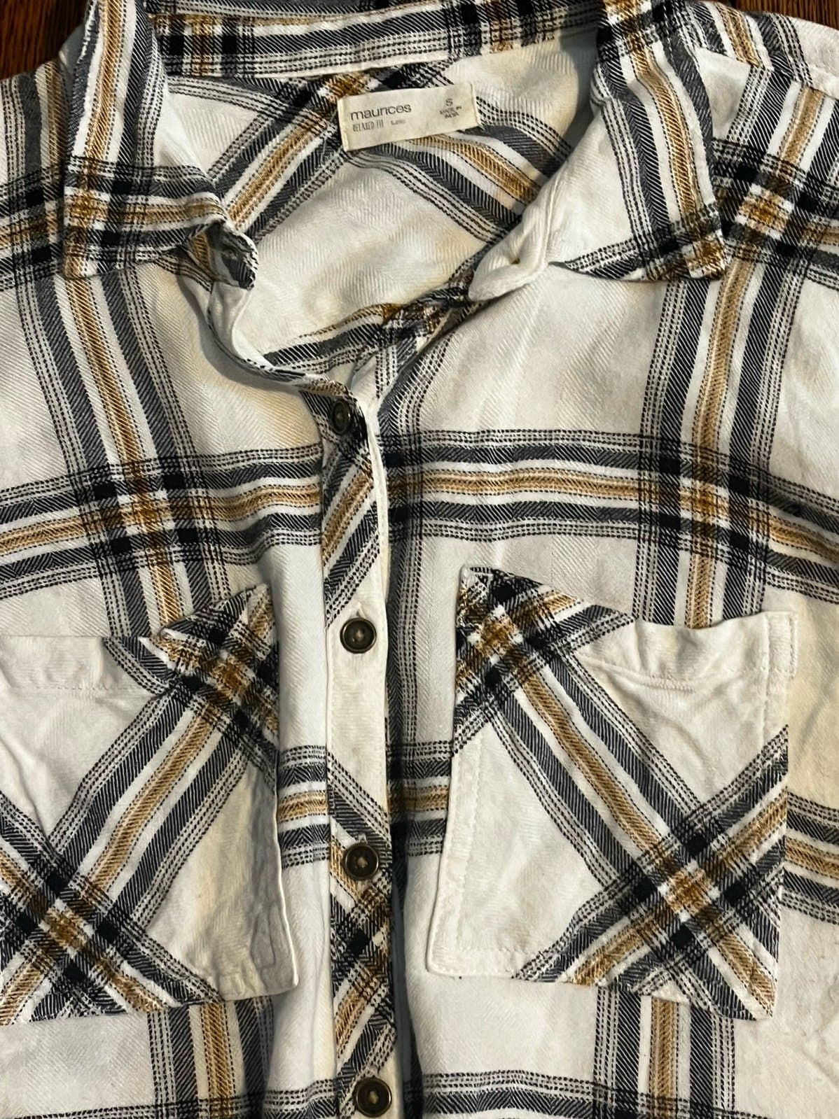 Maurice’s Flannel button up size SM. - Image 1