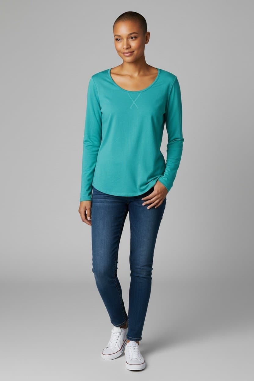 Women’s Liz Claiborne Long Sleeve Top, size LG - Thumbnail 2