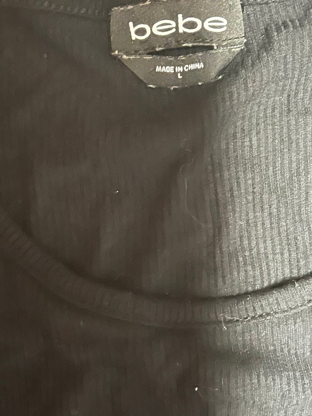Nine West 3/4 sleeve, Form fitting black top, has clasp on the chest area, SM - Thumbnail 6